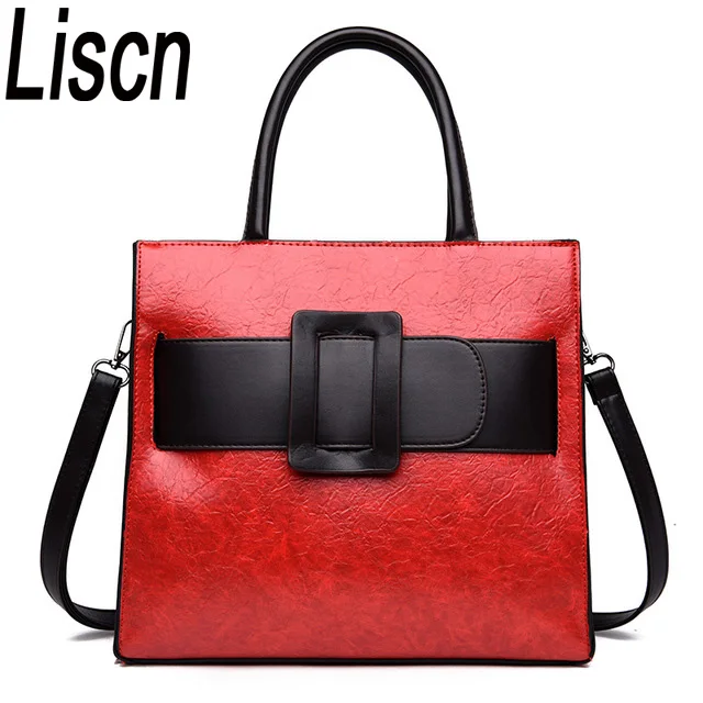 

New Fashion Handbag For Women 2019 Hot Big Tote Designer High Quality PU Leather Crossbody Bag Luxury Ladies Shoulder Bag S