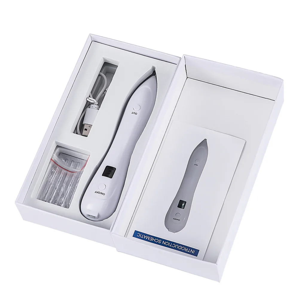 Goede Dot Mol Verwijdering Pen Sproeten Seniele Plaques Tattoo remover Pigmentatie Huid Tag Nevus Verwijderen machine LCD Display Geen Bloeden