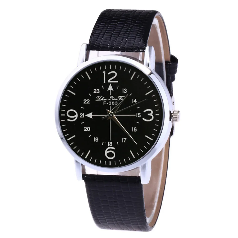 

High Quality Korean Version Women Girl Clock Gift Relogio Quartz Watch Unisex Leather Strap Student Personality Dial Clock #B