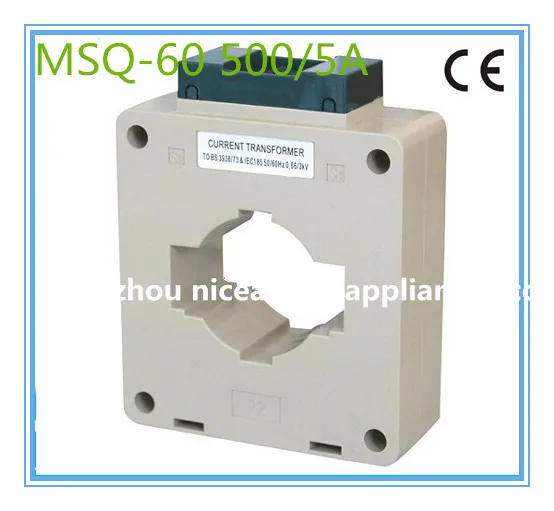 Тип окна кольцевой MSQ-60 500/5a трансформатор небольшого тока низкого напряжения CT CA