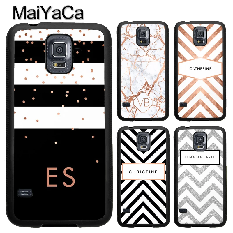 

MaiYaCa PERSONALISED CUSTOM NAME MONOGRAM INITIALS Case For Samsung Galaxy S8 S9 S10 Plus Lite S5 S6 S7 edge Note 9 8 Back Cover