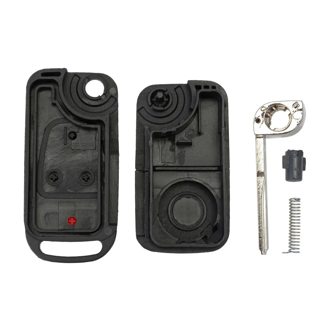 Mayitr 1pc 4 Button Key Case Folding Flip Remote Key Fob Case Shell For Mercedes Benz ML320 ML55 AMG
