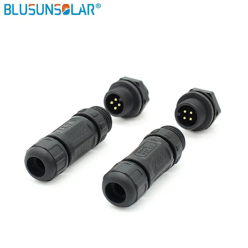 ul aprovado par lot painel traseiro montar conector prova água usado em led conector pinos