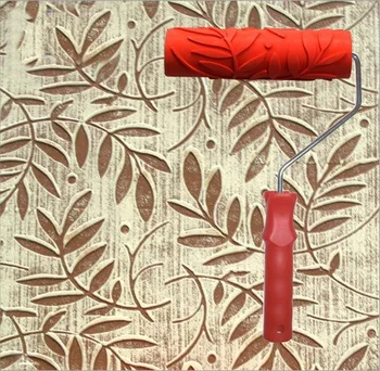 

Diatom ooze tools wall painting tool 7inch rubber embossed roller no . 056