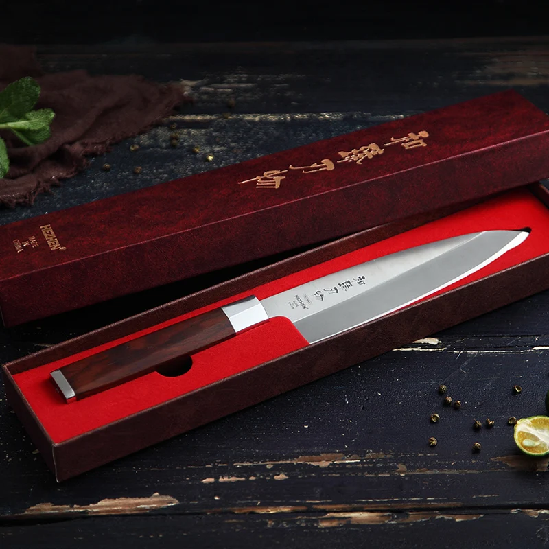 HEZHEN180mmDebaKnifeJapaneseSashimiSushiKnifeHighCarbon