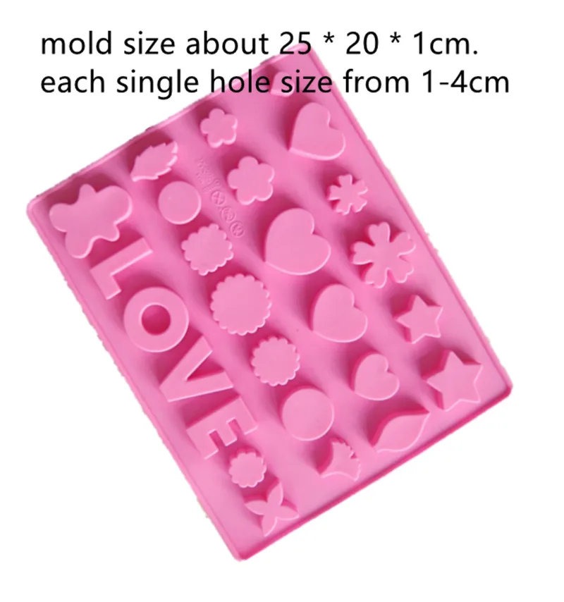 

Silicone chocolate ice cube mould miscellaneous graph Heart Shape LOVEword Molds Hand Made Soap Making Silicone Mold