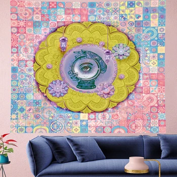 

Angle's eye indian mandala tapestry Wall Hanging hippies wall towel personality hippies Home Decor bohemian Beach Mat Home Decor
