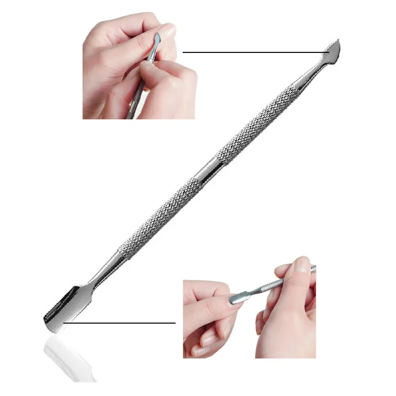 Steel Exfoliating Dead Skin Push Fork Trimmer Peeling Knife Cuticle