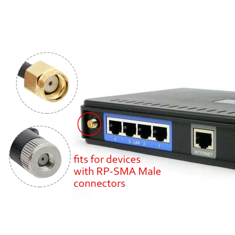 2,4 ГГц антенна WiFi антенна RP-SMA 9dBi маршрутизатор внешняя антенна с 3 м кабелем Внутренняя антенна для маршрутизатора PCI карта усилитель