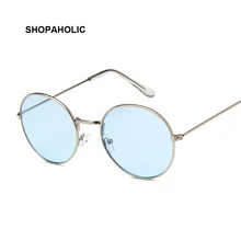 Винтажные Круглые Солнцезащитные очки для женщин, фирменный дизайн, Ретро стиль, роскошные солнцезащитные очки для женщин, маленькие зеркальные женские солнцезащитные очки Oculos