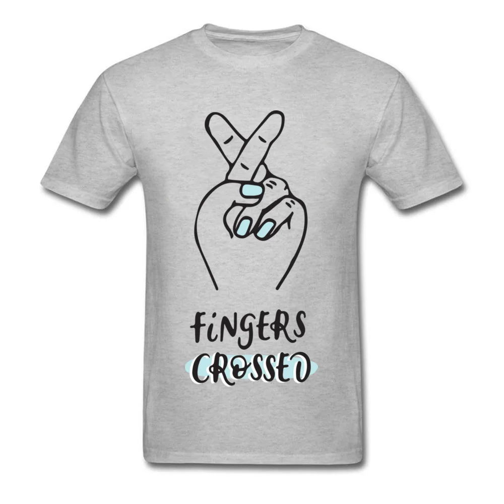 Lasting Шарм пальцы скрещенными Классический Топ спортивный т-shirtss для Для мужчин ткани новый год день топы спортивные футболки