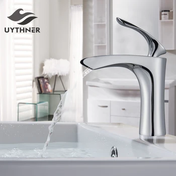 

Gold/Chrome/Matte Black Basin Faucet Single Level Mixer Tap Hot and Cold Water Bathroom Sink Faucet Deck Mounted