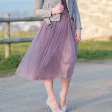 Женские тюлевые юбки на заказ, Женская длинная юбка макси, Женская эластичная плиссированная юбка-пачка с высокой талией, Солнцезащитная юбка