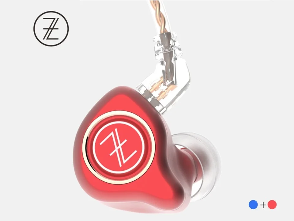 TFZ KING PRO HiFi аудиофилов 2-контактный 0,78 мм съемные наушники плотно прилегающие к уху, IEMS - Цвет: 004 RedBlue