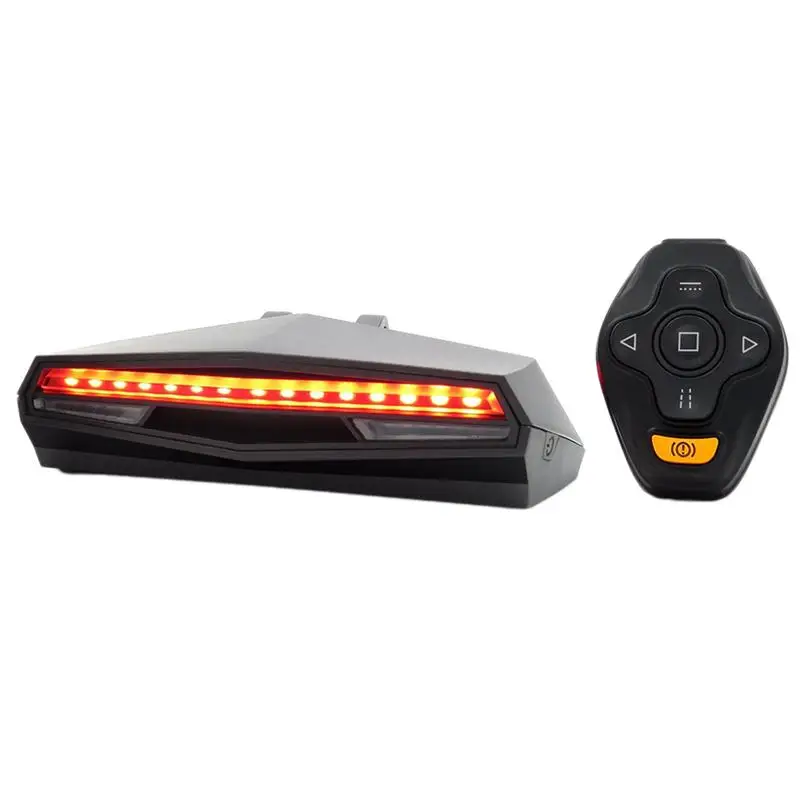 Perfect 1 Pc Bike Tail Light Rechargeable Remote Control Bicycle Cycling Projector Light Warning Lamp Turn Signals Back Flashlight 2