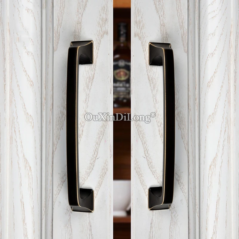 Stunning Design 2PCS European Solid Brass Kitchen Cabinet Pull Handles Cupboard Wardrobe Drawer Door and Knobs | Обустройство дома