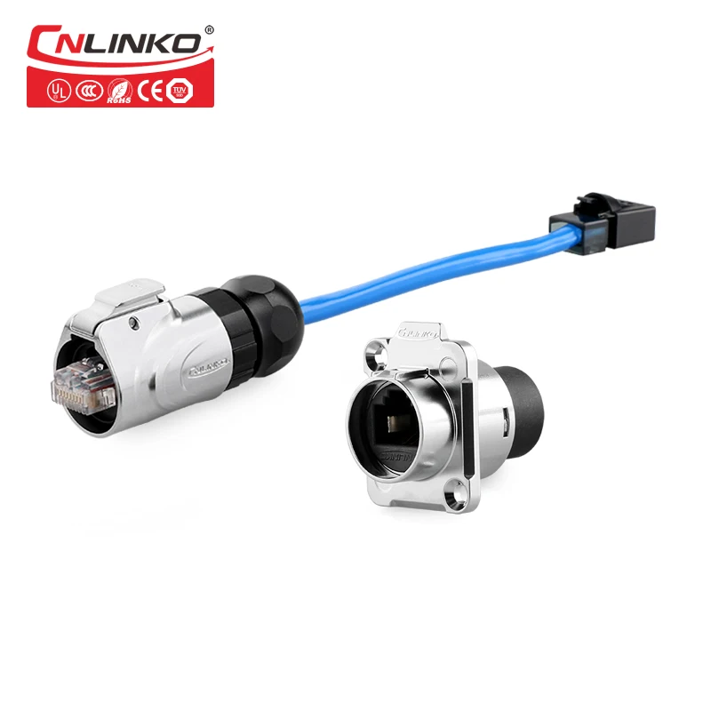 Cnlinko RJ45 сеть производители питания RJ45 Джек Панель Крепление водонепроницаемый Ethernet 8P8C кабель женский металлический разъем|Соединители| | АлиЭкспресс