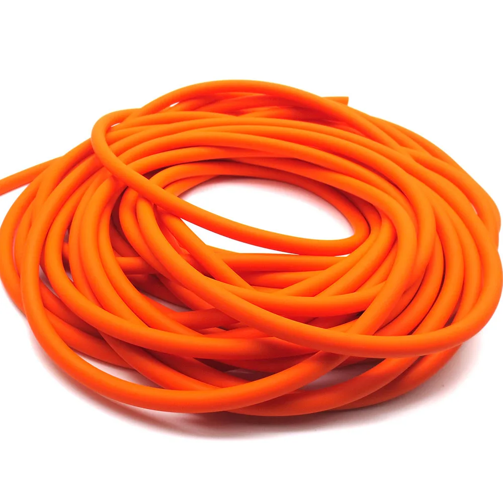 10Meters 6mm orange Товары для рыбной ловли диаметром 5-6 мм Резиновый Шнур 20-30 м резиновый трос для рыбалки - Цвет: 10Meters 6mm orange