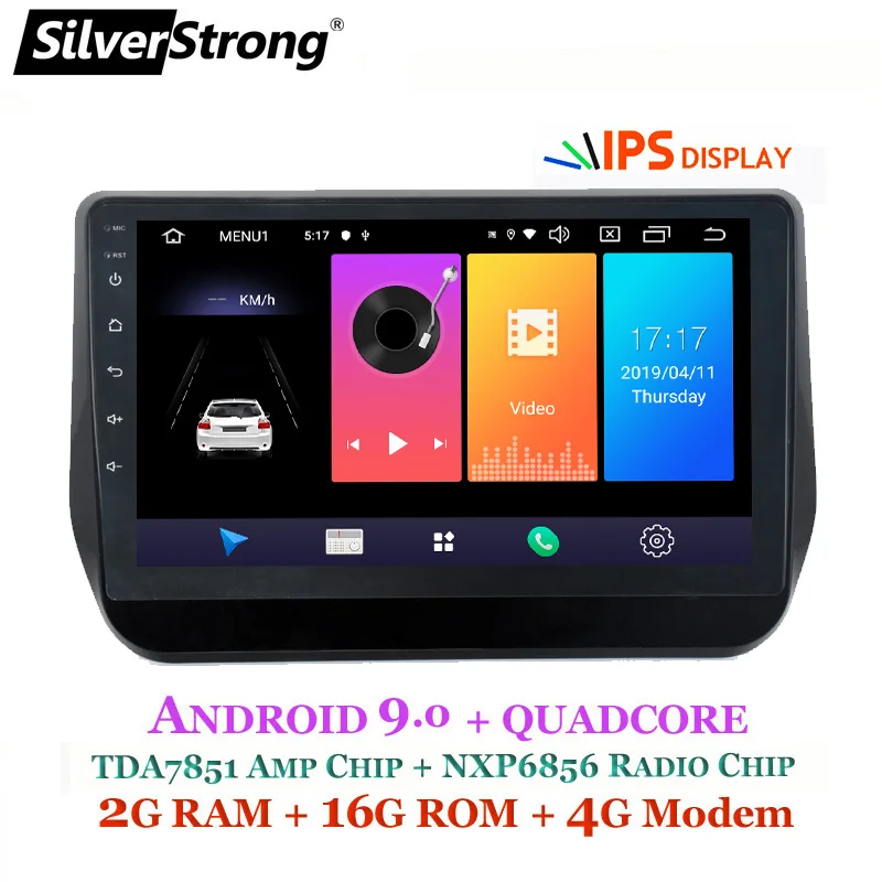 Top SilverStrong Android9.0 IPS Car GPS For Hyundai Starex H1 2018 2019 Master DSP Navitel Gps radio with google play 0