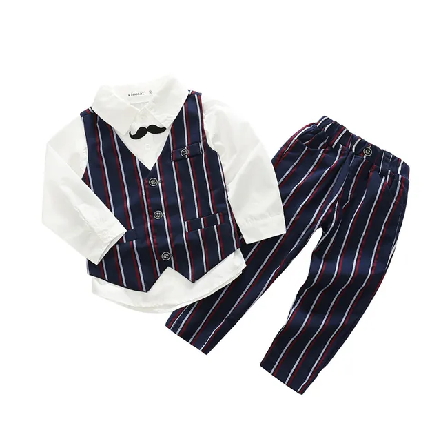 Baby Boys Gentlemen Clothing Set Toddler Babies Boy Formal Suit Bodysuit Casual Outfits Sets For