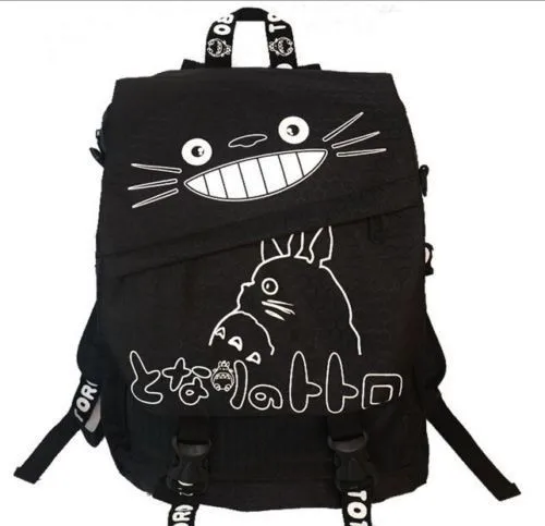 Мой сосед Тоторо с мешком фигурка школьная сумка на плечо Ghibli рюкзак водонепроницаемый японский аниме черный Тоторо Рюкзак