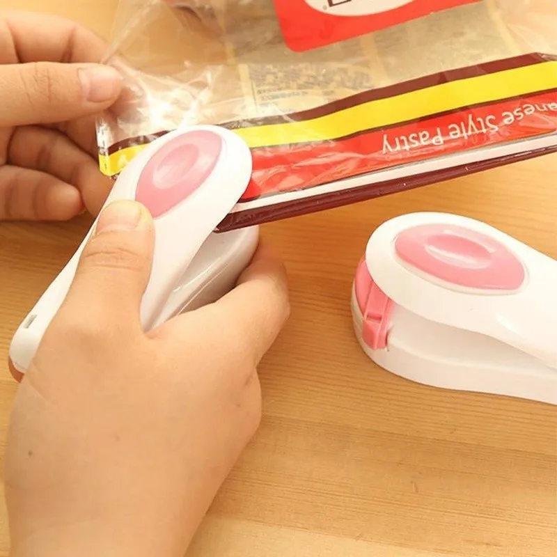 1pc Portable Mini Plastic Bag Sealing Machine Capper with Ceramic Heating Head Snack Food Plastic Bag Home Closer Storage Tool (8)