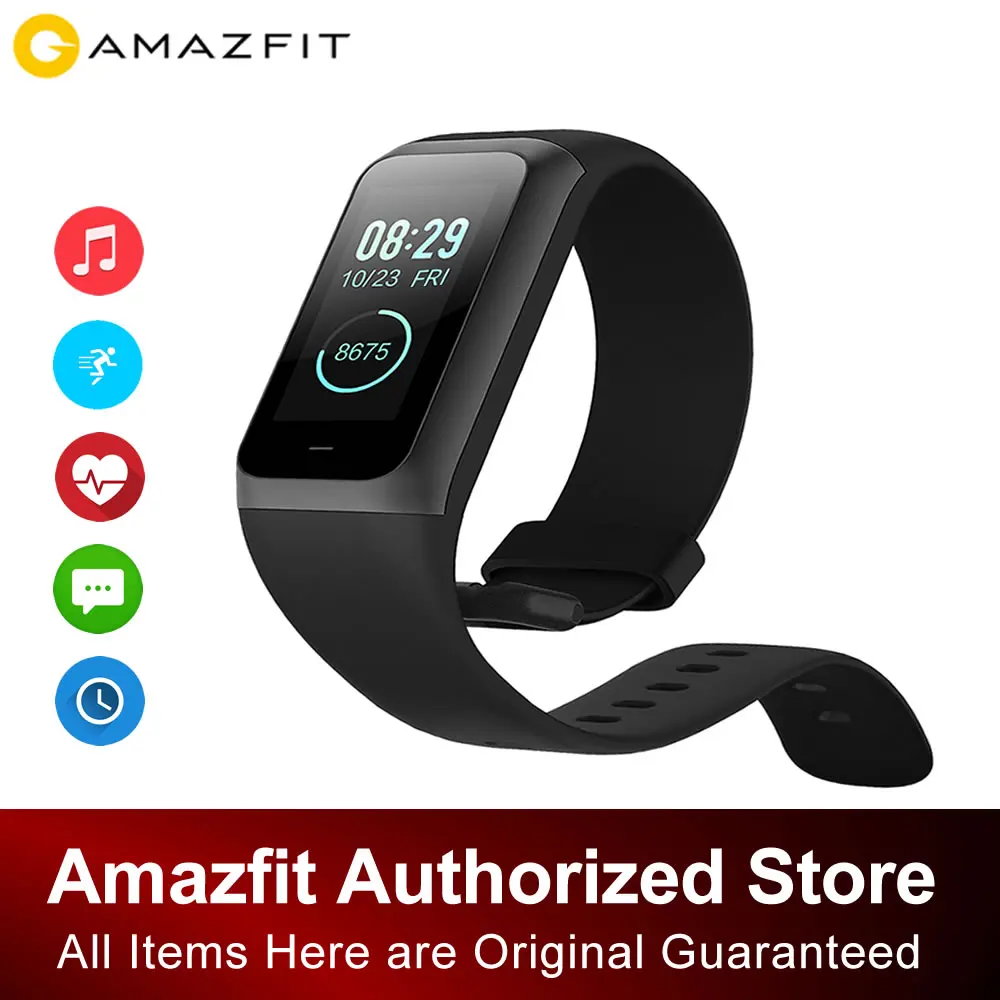 Xiaomi Huami Amazfit обновленный Cor 2/Band 2 Sport 5ATM водонепроницаемый умный браслет с 20 днями в режиме ожидания для Android IOS