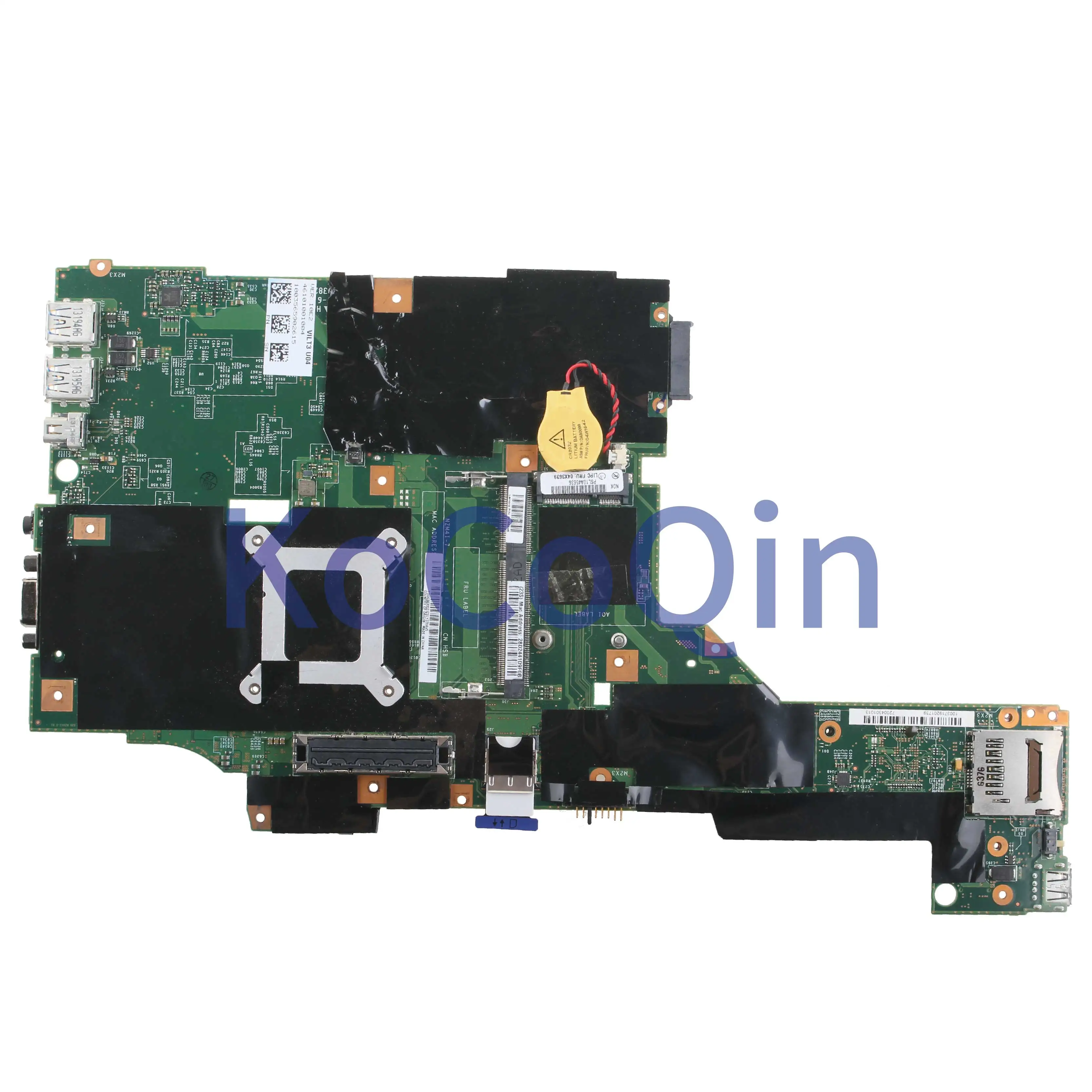Kocoqin Motherboard Laptop para Lenovo Thinkpad T430 Mainboard Nzm4i7 04w6625 04x3639 Slj8a - Imagem 3