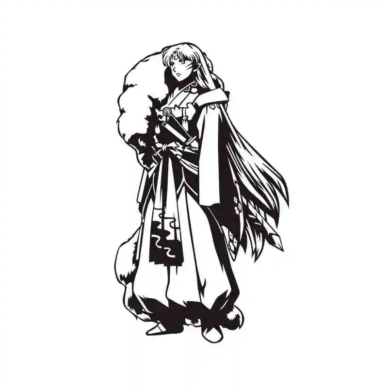 

Pegatina Inuyasha Sticker Anime Cartoon Car Decal Sticker Vinyl Wall Stickers Decor Home Decoration