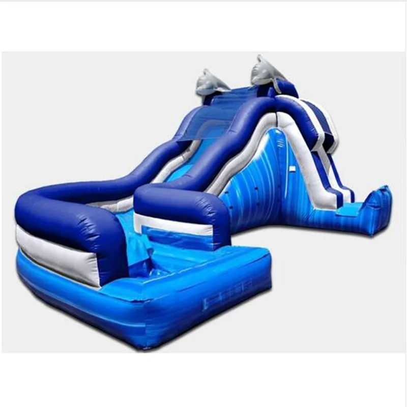 

PVC inflatable Dolphin slide inflatable tarapulin slide inflatable amusement park slide for fun