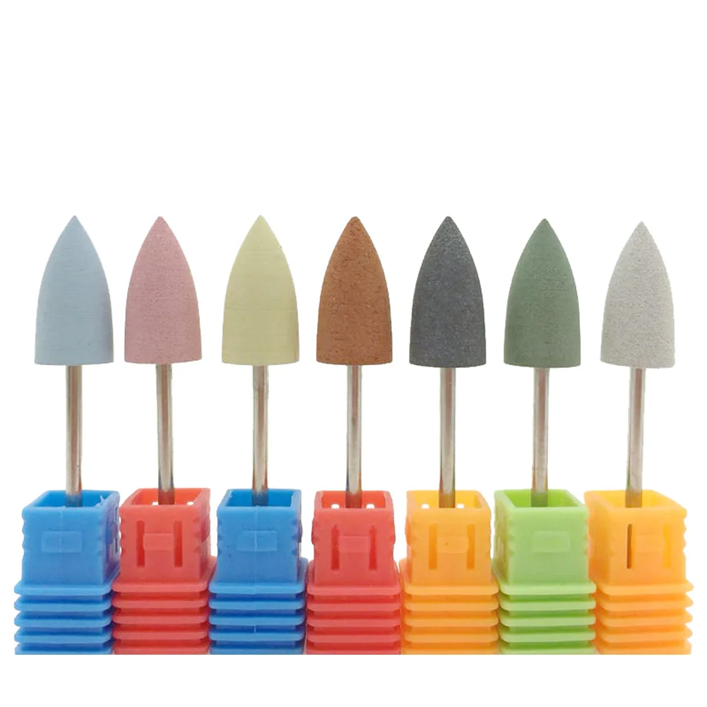 

1pcs Rubber Silicone Ceramic Milling Burr Nail Art Cutter Polishing Buffer Files Electric Machine Drill Bit