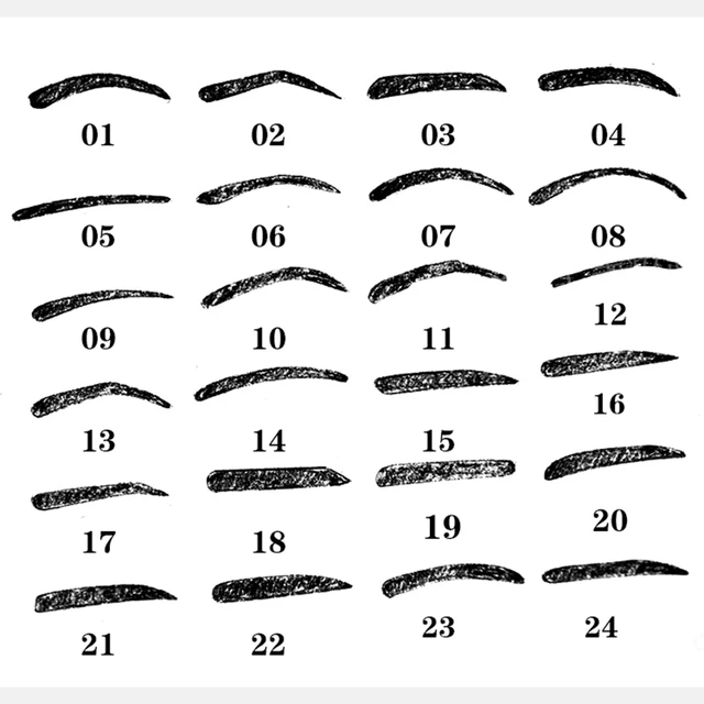 pochoir sourcil réutilisables pour les sourcils, 24 styles – Image 3