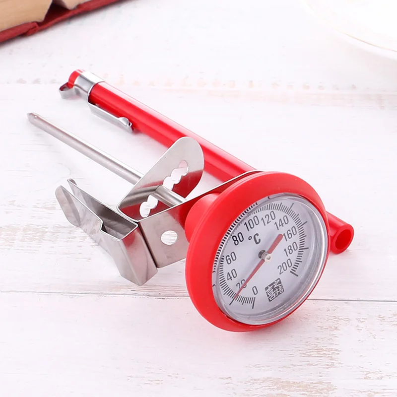 

New Sale Stainless Steel Coffee Milk Probe Thermometer Food Kitchen BBQ Baking Pen Temperature Tools Cooking Meat Clip Kitchen