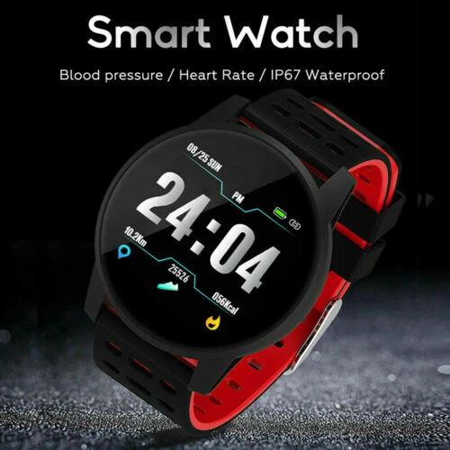 2019 Men Sport Smart Watch Heart Rate Blood Pressure Monitor for iOS Android Waterprooof Smart Band Women Fitness Wristband