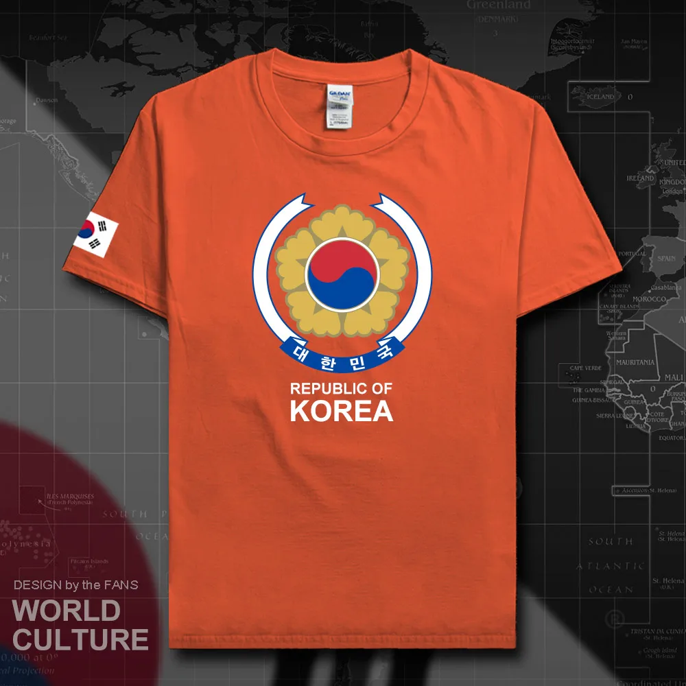 

Republic of Korea South t shirt man KOR 2018 jerseys t-shirts nation team 100% cotton meeting tops fans tees Korean flag 20