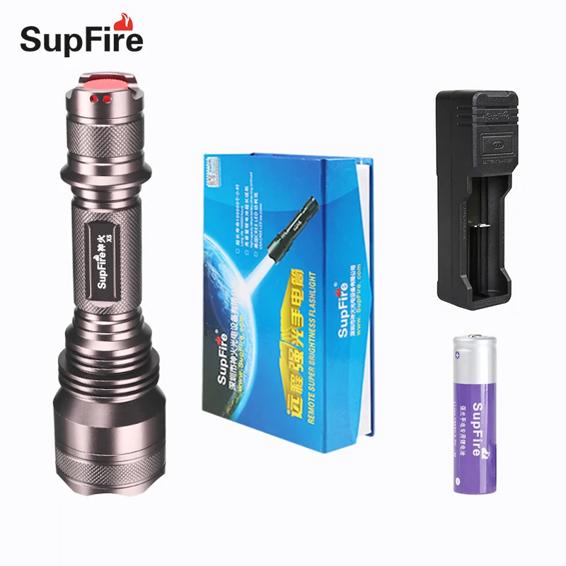 

Flashlight Supfire Top Selling X5 LED Torch Camp Lamp Portable Tactical Police Light 900lm for Lantern for Lantern Light S010