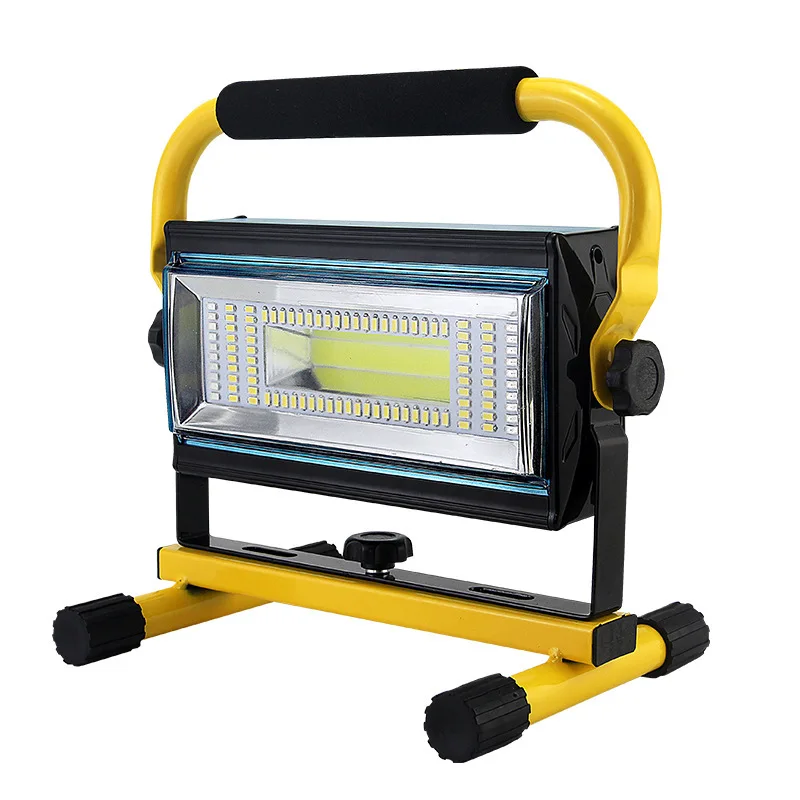

New USB charging treasure flood light Portable outdoor portable work light far and near light adjustable flood light
