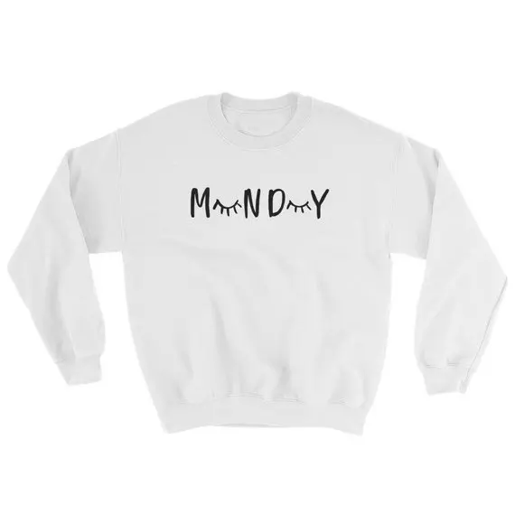 Skuggnas Monday Sweatshirt Aesthetic Sweatshirt High quality Casual Tops Long Sleeve Fashion Tops Tumblr Tops Drop ship Skuggnas Monday Sweatshirt Aesthetic Sweatshirt High quality Casual Tops Long Sleeve Fashion Tops Tumblr Tops Drop ship