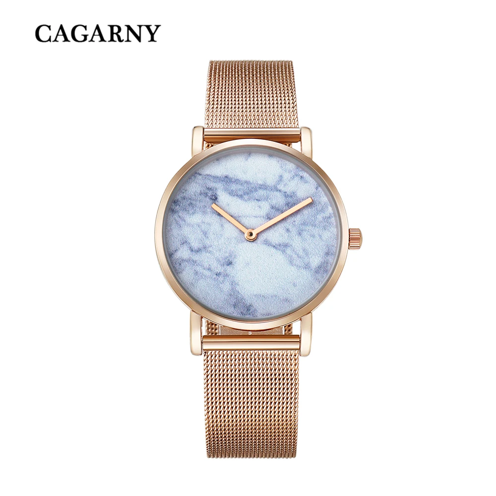 rose gold watch for women luxury brand cagarny womens quartz watches girl watch drop shipping (10)