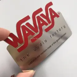 (100 шт/лот) кредитные карты стандартного размера Выгравированные пустые металлические карты с толщиной 0,3 мм