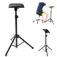 Iron Tattoo Arm Leg Rest Stand Portable Fully Adjustable Chair For Tattoo Studio Work Supply Bed Stool 65-125cm 6
