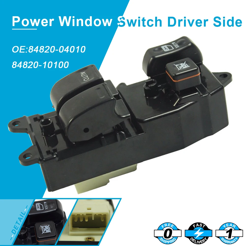 

New Power Window Master Switch For 1998-2006 Toyota Tundra Sienna Solara