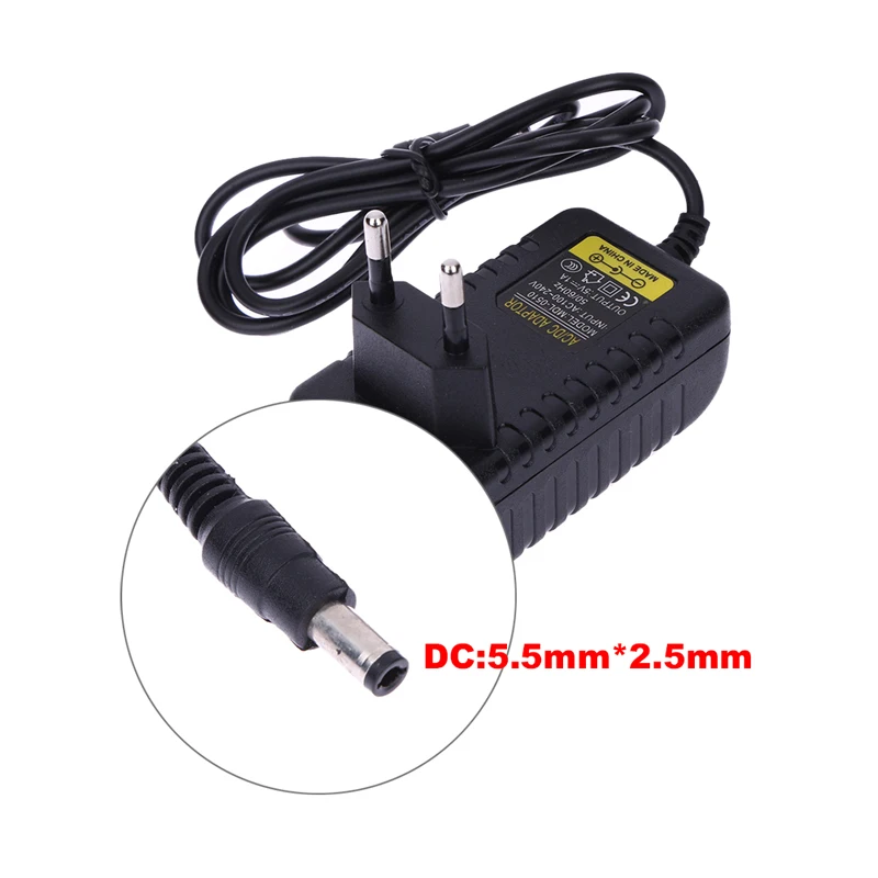 AC 100-240V 5V 1A 1000mA адаптер преобразователя питания DC 5,5mm x 2,5 MM ЕС вилка зарядное устройство импульсный источник питания