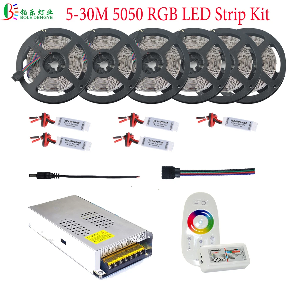 30M-5050-RGB-LED-Strip-Waterproof-Diode-Tape-Light-10M-25M-20M-15M-2-4G-RF