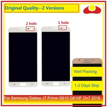 شراء10 قطعة/الوحدة لسامسونج غالاكسي J7 Prime G610 G610F On7 2016 G6100 شاشة الكريستال السائل مع محول الأرقام بشاشة تعمل بلمس لوحة Pantalla كاملة