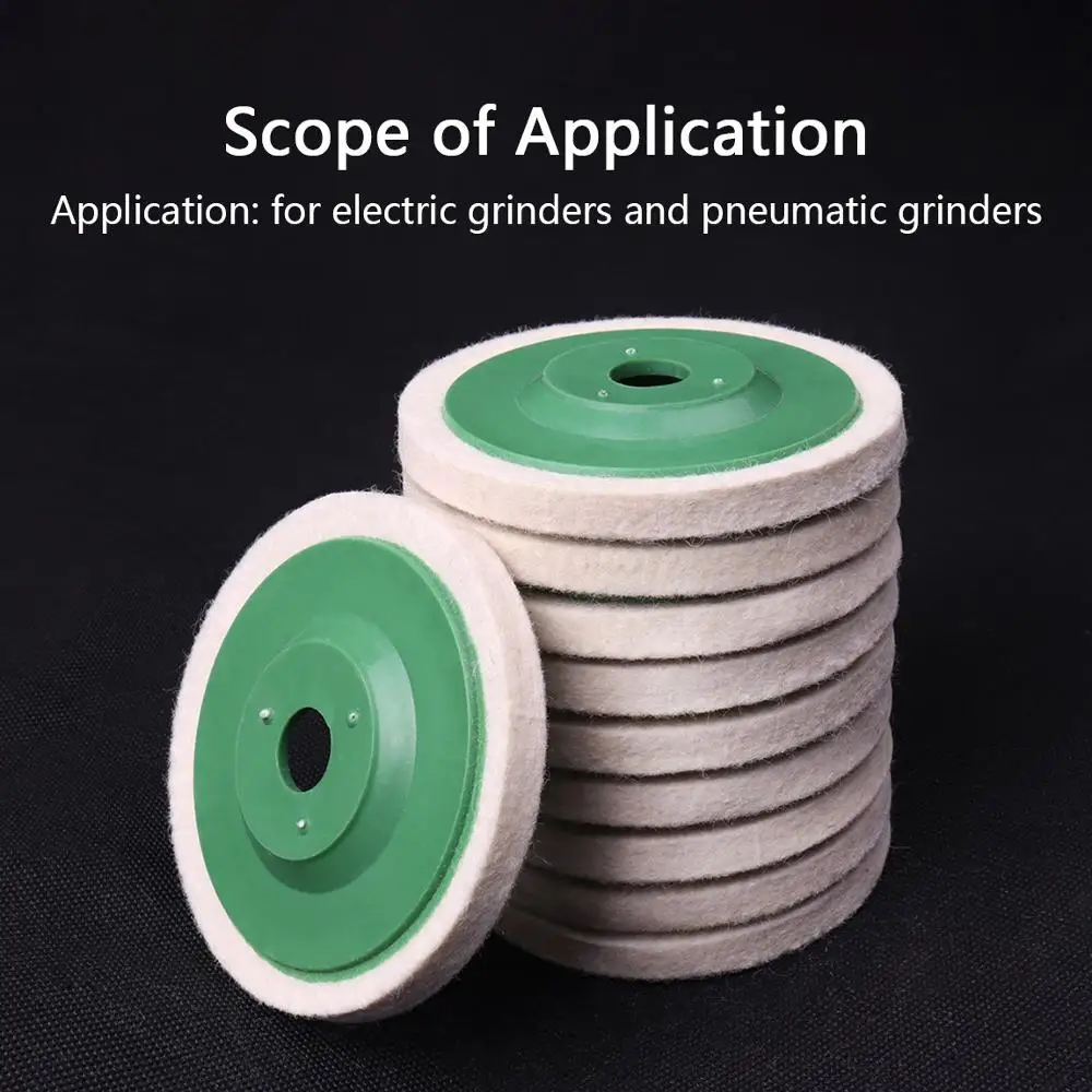 1Pcs 98 Mm Wol Polishing Roda Buffing 