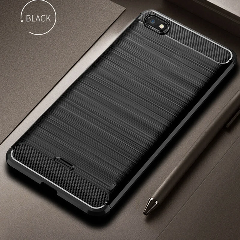 Силиконовый чехол для телефона Xiaomi Redmi 6A 6 Pro мягкая задняя крышка из углеродного