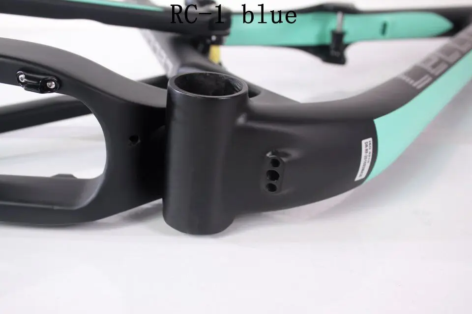 Discount CECCOTTI carbon mountain bike frame full suspension BB92 disc carbon bike frame quick release MTB frame 16/18inch carbon bicycle 5