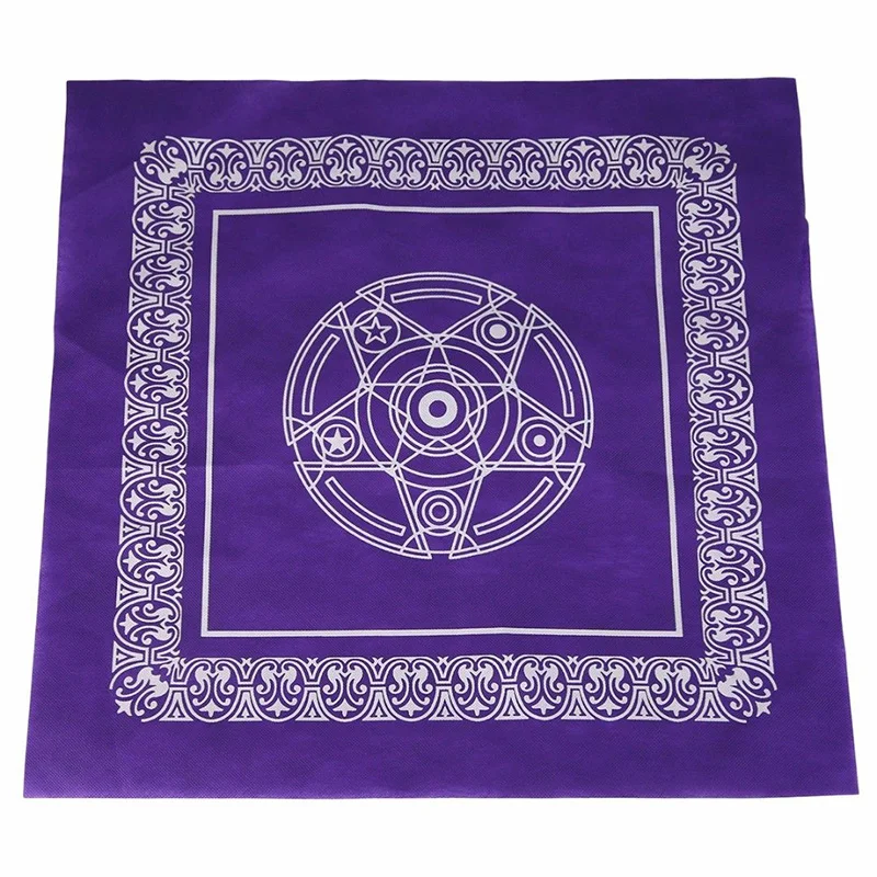 Purple Фиолетовый алтарь Таро гадание квадратная скатерть домашний декор комнаты 49 см x 49 см горячая распродажа - Цвет: Purple