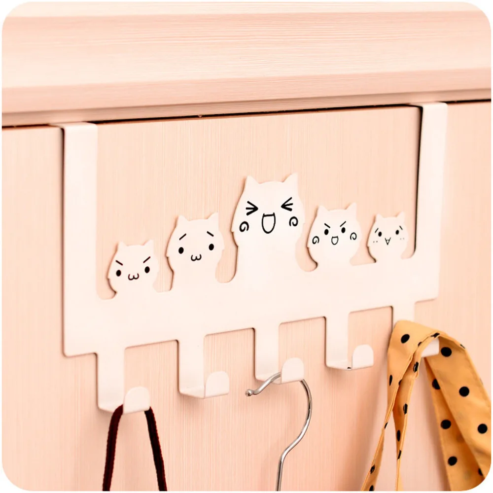 

Cartoon Nail Iron Hanger Creative Children Room Decoration Clothes Metal Hangerr Wall Hanging Porch Door Coat Rack Hook Rack 5